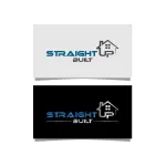 Straight building company logo